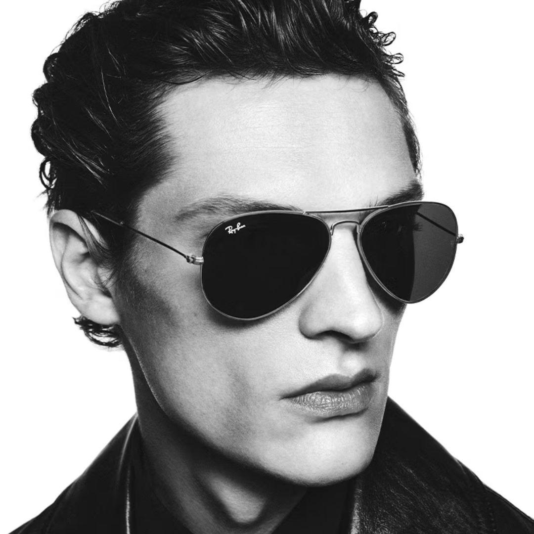 Ray Ban 25 Aviator Large Metal Sunglasses